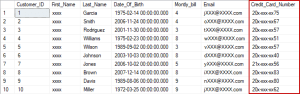Masked Data example